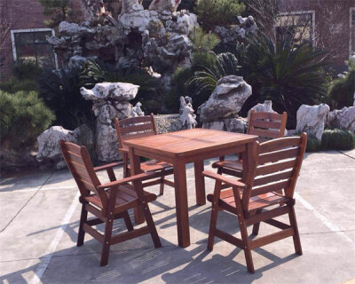 防腐木公園桌椅