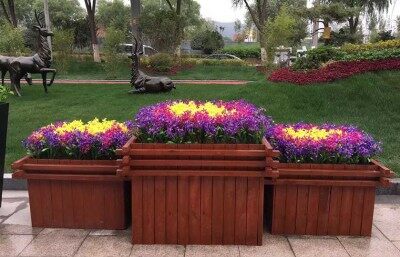防腐木花箱?案例