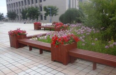 防腐木花壇案例